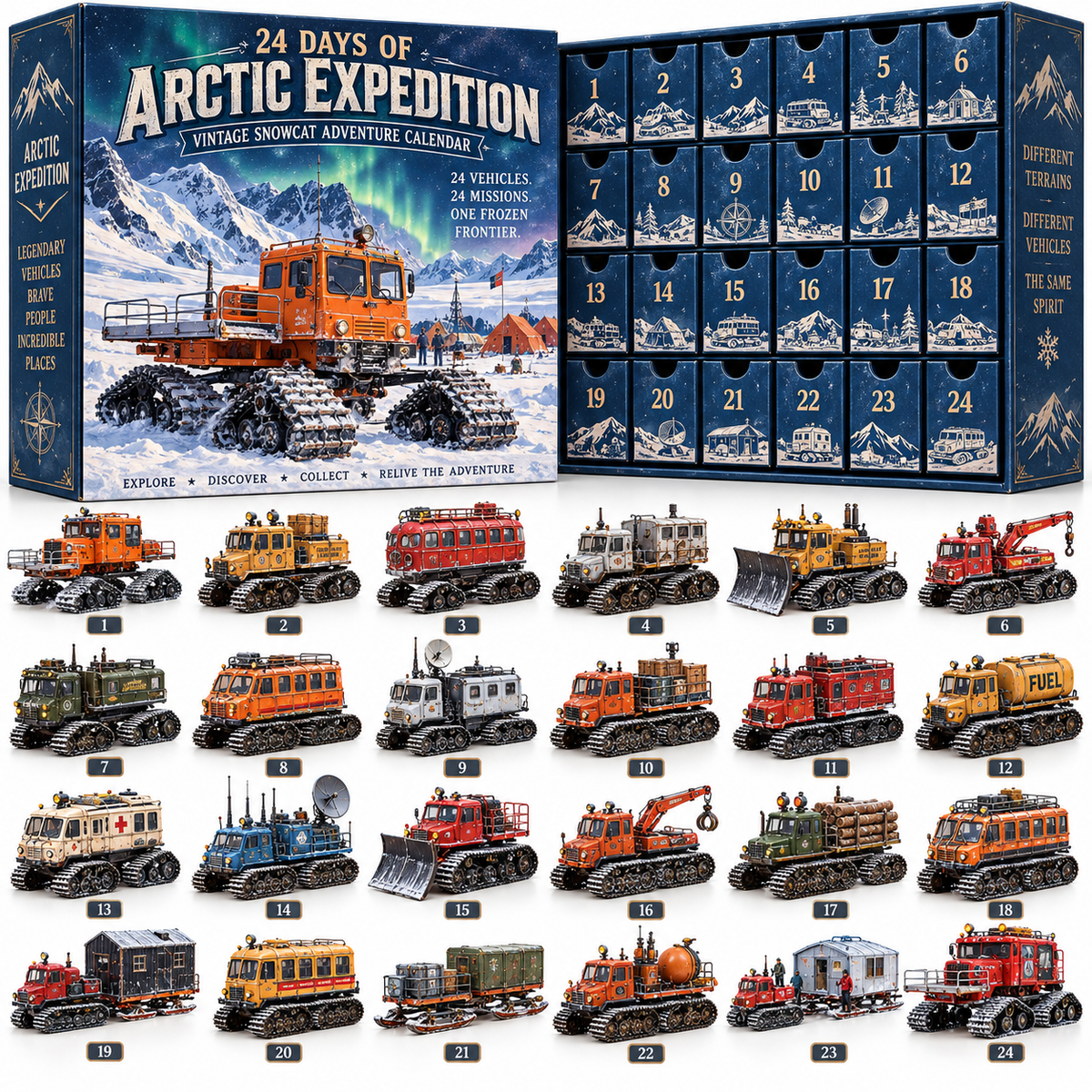 ❄️ Ready to Conquer the Arctic?! 🚜 2026 Vintage Snowcat Expedition – 24 Days of Frozen Adventures!
