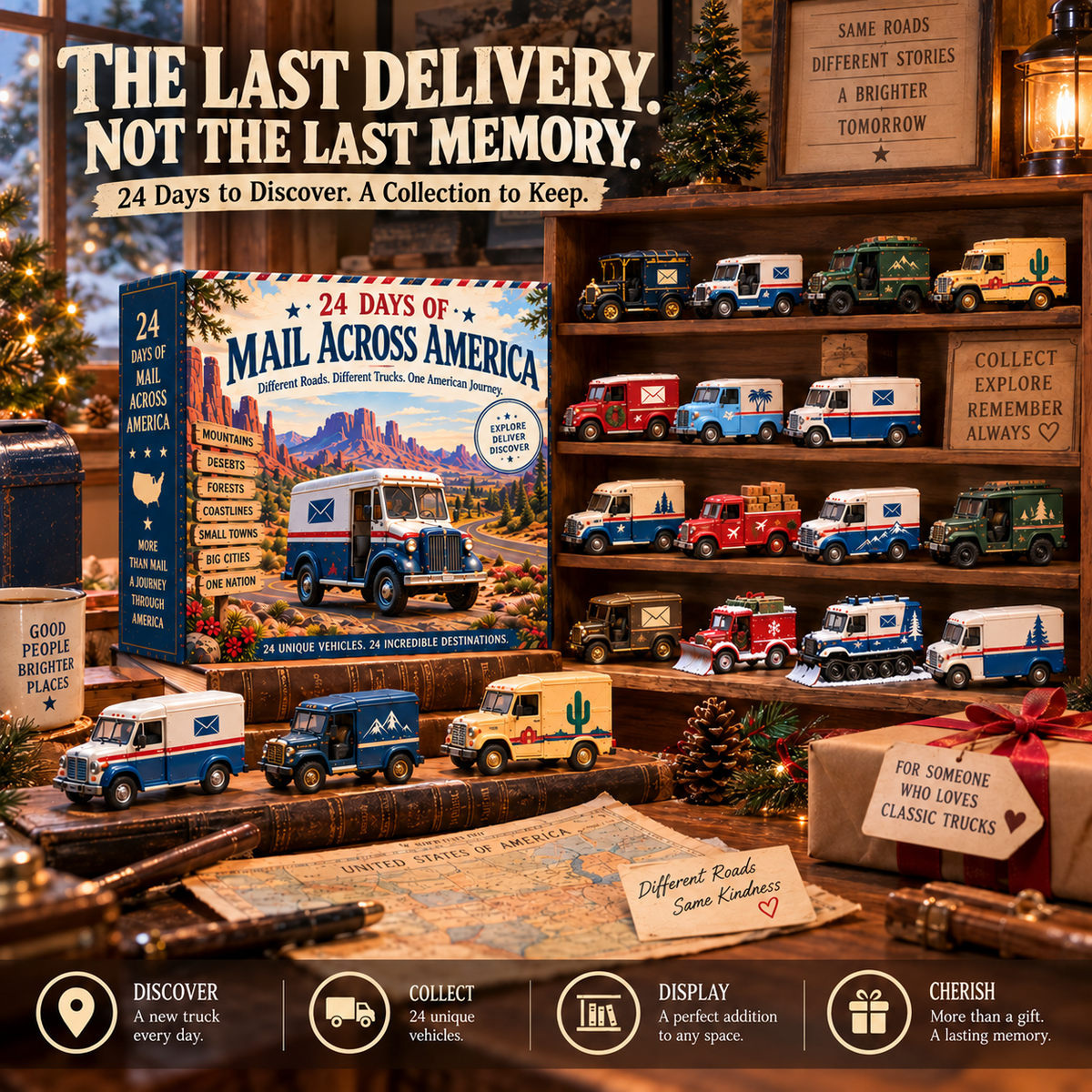 🔥🚚24 Days of Mail Across America – Vintage Postal Truck Advent Calendar 🚚🇺🇸