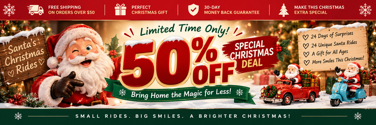π₯ LAST DAY β 50% OFF!!π
Santa Ditched His Sleigh! β 24 Days of Santa's Christmas Rides