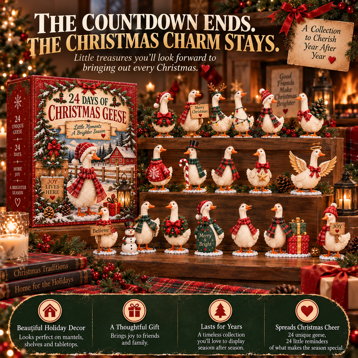 🪿🎄 24 Days of Christmas Geese – A Nostalgic Farmhouse Holiday Collection