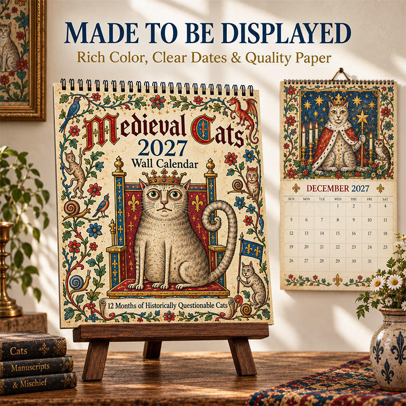 ππ° Medieval Cats 2027 β 12 Months of Historically Questionable Cats