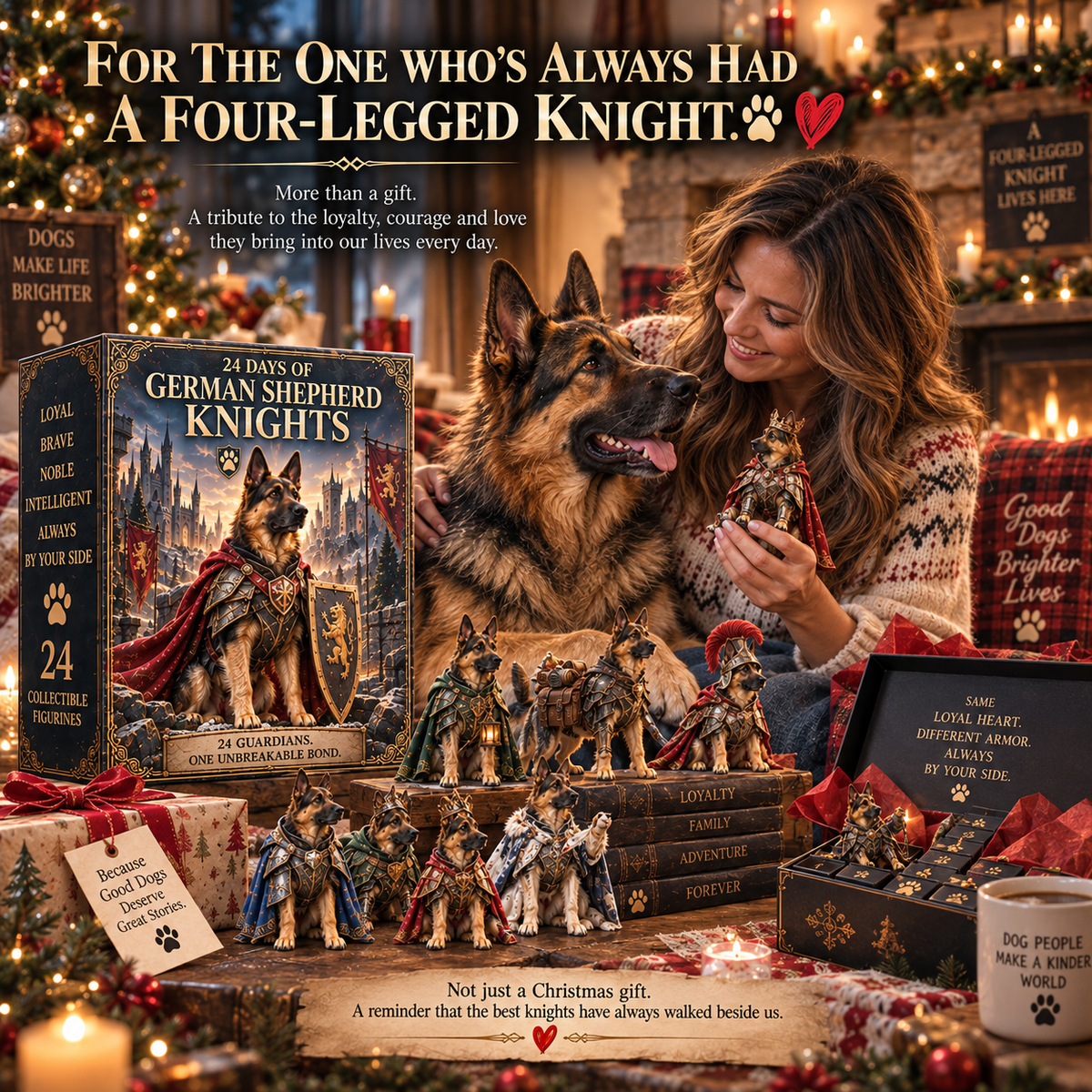 24 Days of German Shepherd Knights — 24 Loyal Guardians, One Unbreakable Bond. 🐾❤️