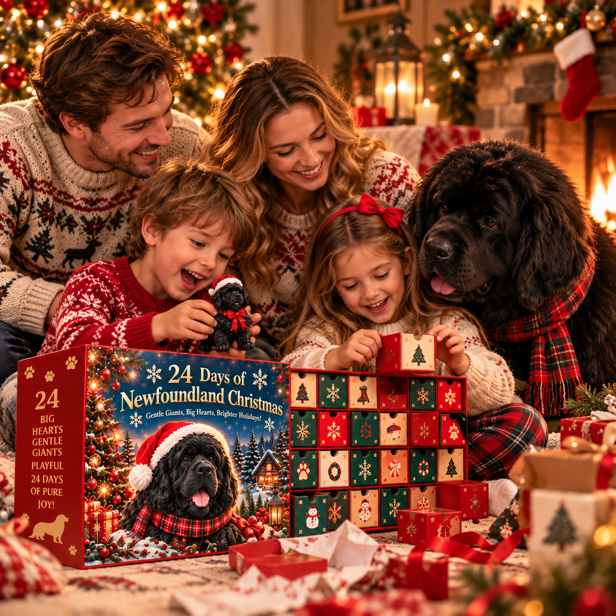 🎅Santa, where's My Jerky?!🐶2026 Newfoundland Christmas – 24 Days of Big Paws & Holiday Fun