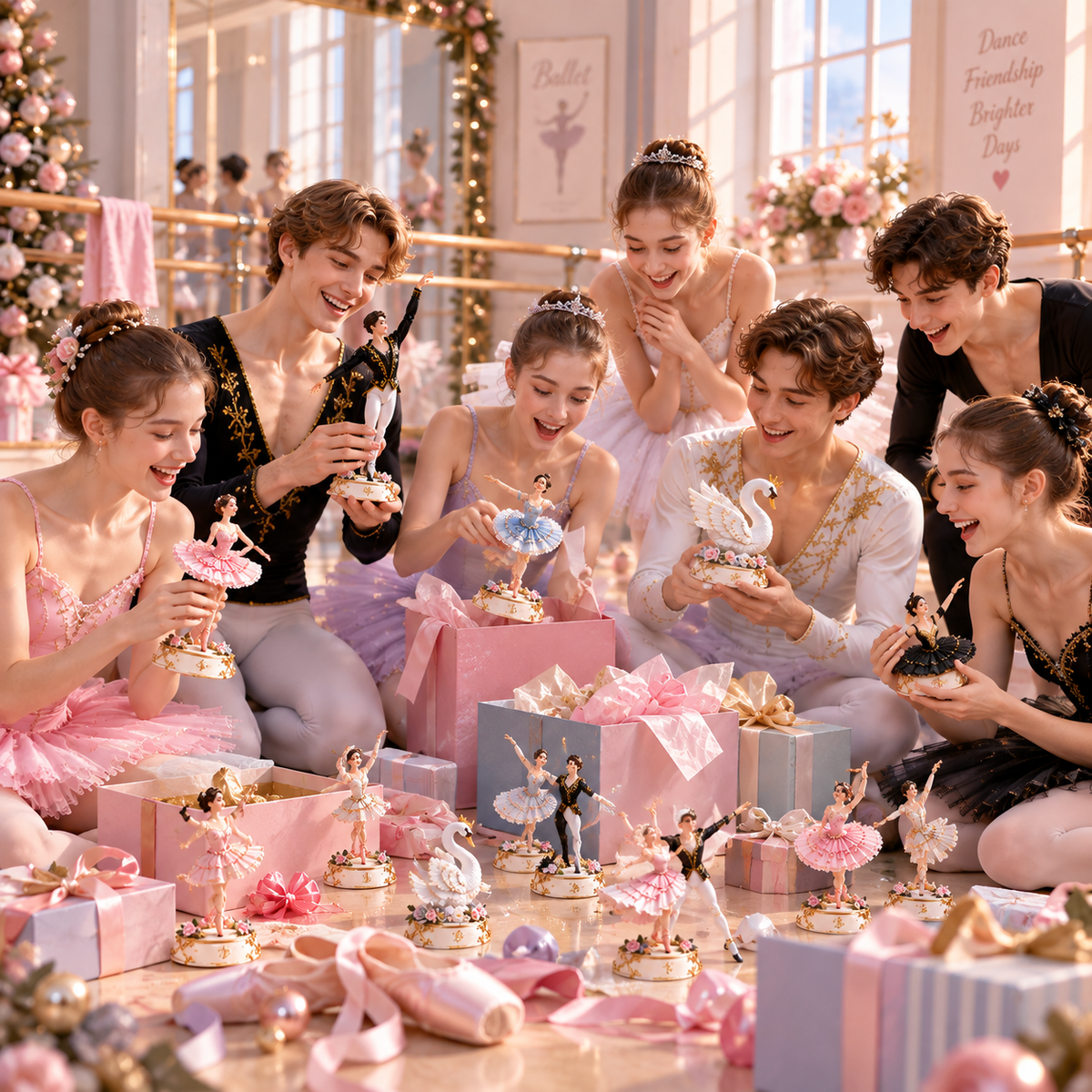 🎀Is that a swan? No way! It’s a ballerina!24 Poseable Ballet Dancer Figurines Gift Collection– Dear&Dream