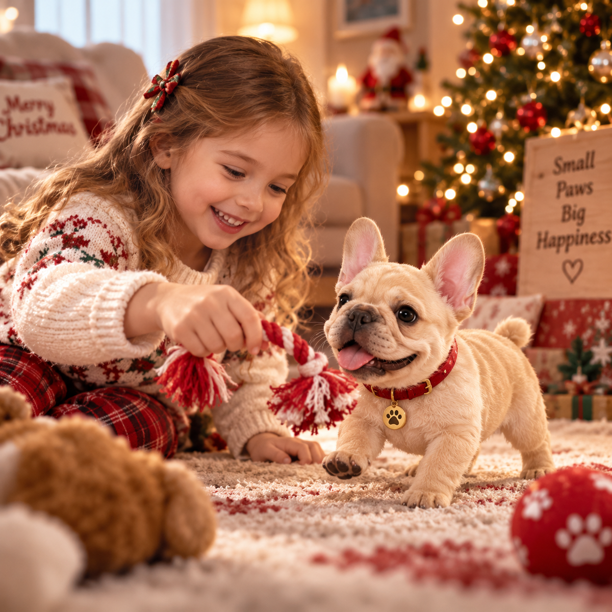 🐶 Love Frenchies, Hate the Shedding?Christmas Buddy – Realistic Interactive Robot French Bulldog Puppy