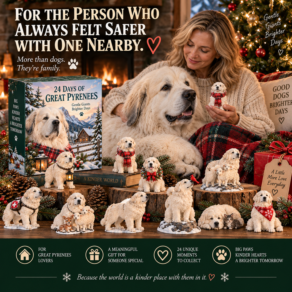 πΎ24 Days of Great Pyrenees β Big Paws, Gentle Hearts & 24 Moments to Treasure π€