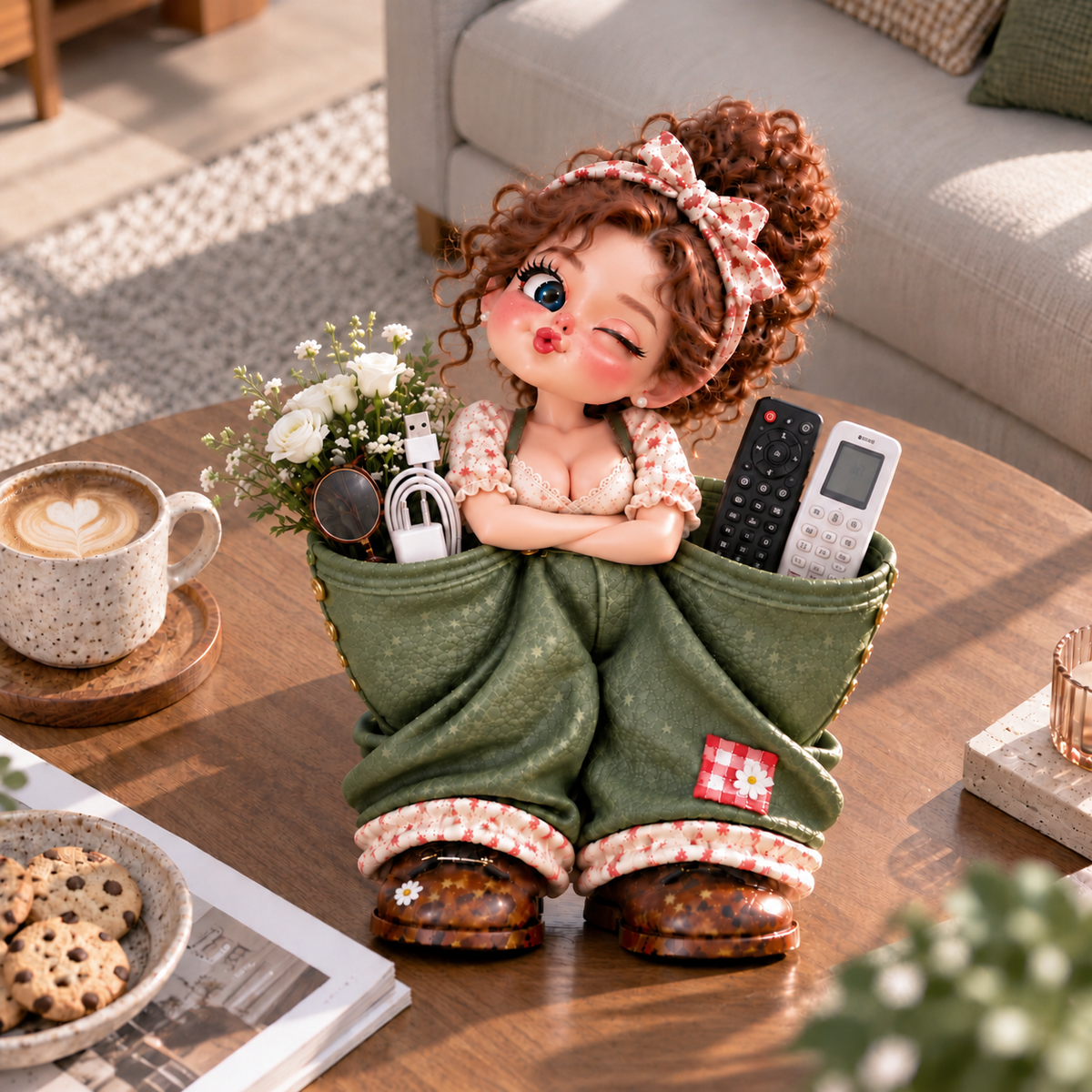 😍Too Cute to Hide, Too Handy to Ignore! – Decorative Storage Figurine