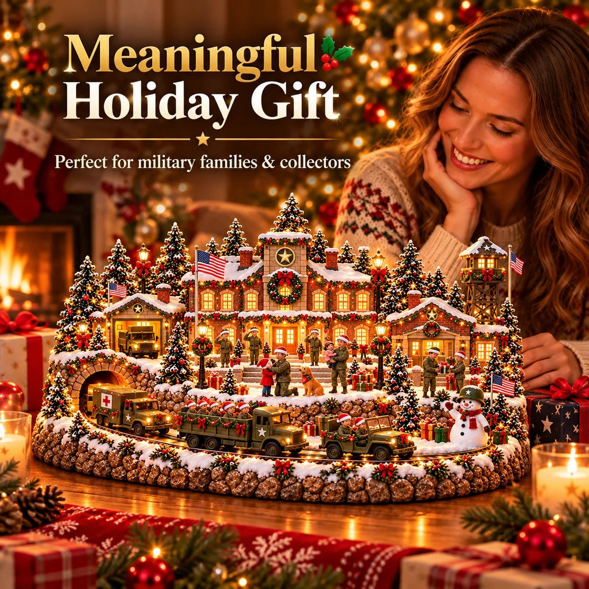 🇺🇸 Home for Christmas! 🎄 A Military Christmas Village – Honoring Heroes & Family
