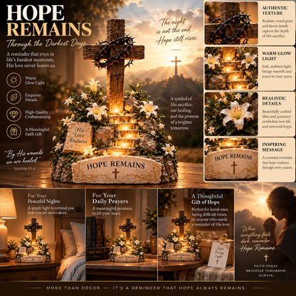 🙏✝️ Let His Light Stay With You — Faith · Love · Hope Illuminated Collection