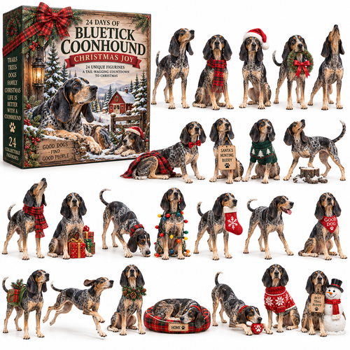 24 Days of Bluetick Coonhound Love — Born to Follow the Trail, Always Finds Home ❤️🎄