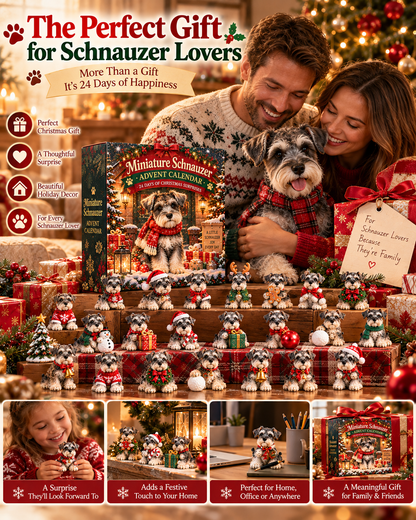 2026 Miniature Schnauzer Christmas Countdown – 24 Little Companions 🐾
