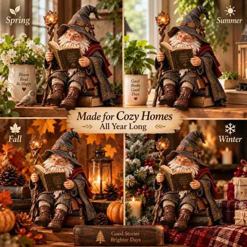 🔥LAST DAY 50% OFF🧙‍♂️The Little Storykeeper - Reading Wizard Light-Up Figurine