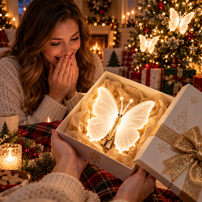 🦋 The Butterfly That Comes Alive™ — Glowing Fluttering Holiday Décor