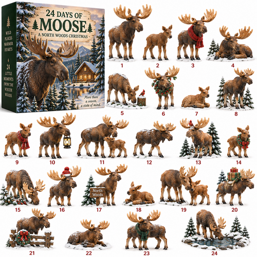 🔥LAST DAY 50% OFF🫎🎄24 Days of Moose – Christmas Advent Calendar 2026