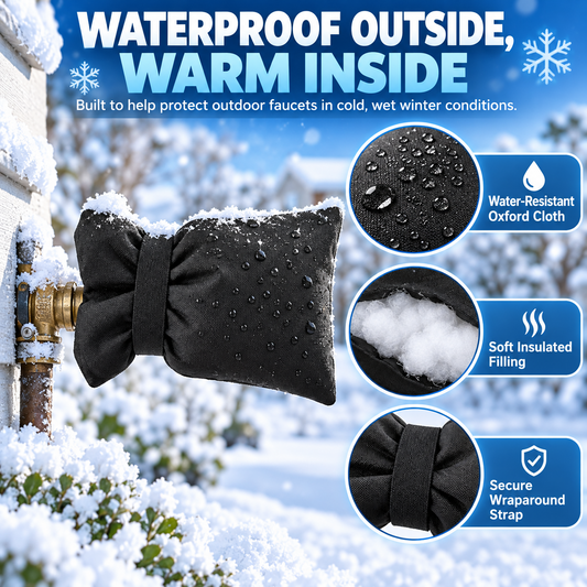 🔥Faucet：SO HOT!!!Outdoor Faucet Cover – Insulated Winter Freeze Protection
