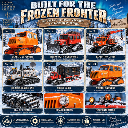 ❄️ Ready to Conquer the Arctic?! 🚜 2026 Vintage Snowcat Expedition – 24 Days of Frozen Adventures!