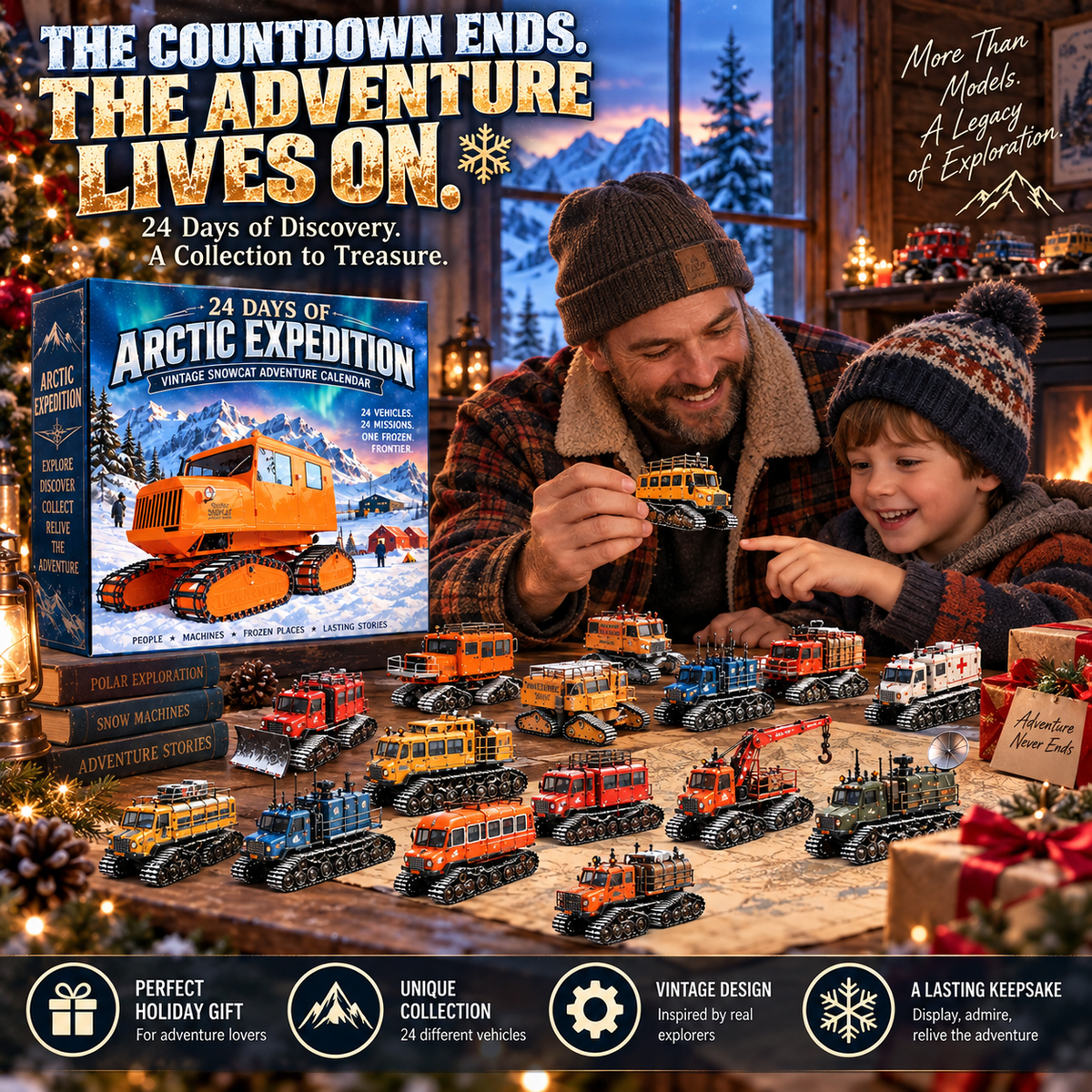 ❄️ Ready to Conquer the Arctic?! 🚜 2026 Vintage Snowcat Expedition – 24 Days of Frozen Adventures!