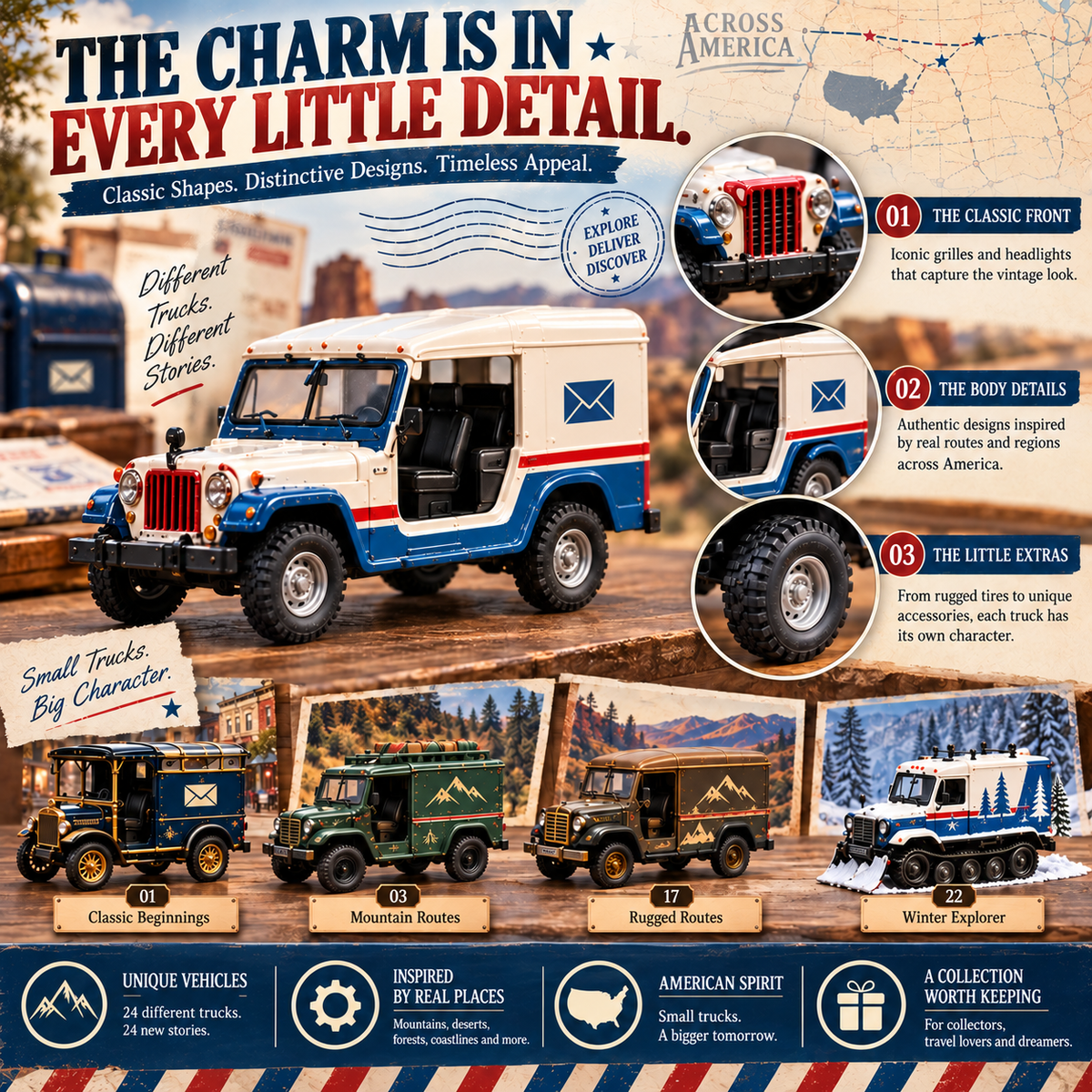 🔥🚚24 Days of Mail Across America – Vintage Postal Truck Advent Calendar 🚚🇺🇸