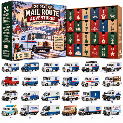 🔥🚚24 Days of Mail Across America – Vintage Postal Truck Advent Calendar 🚚🇺🇸