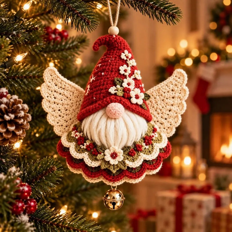 🎄 5 Christmas Angels™ — Cozy Crochet-Style Tree Ornaments