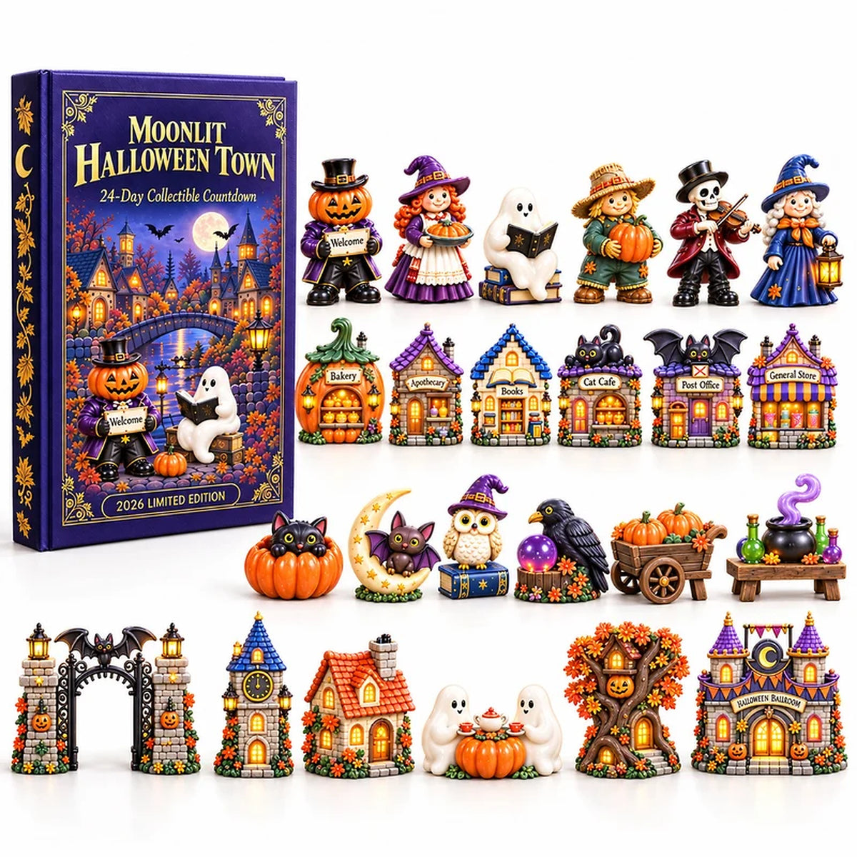 24 Nights of Moonlit Magic — Build Your Own Halloween Town, One Surprise at a Time 🎃🌙