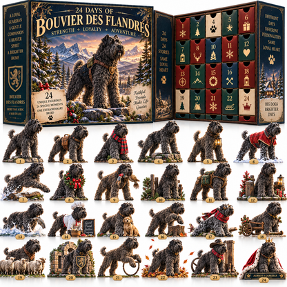 🔥 Ready for 24 Days of Puppy Joy?! 🐶 2026 Cute Bouvier des Flandres – 24 Days of Christmas Surprises!