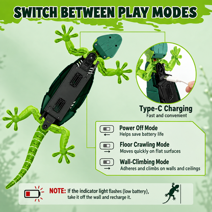 🦎 It Climbs Walls?! – Remote Control Wall-Crawling Gecko