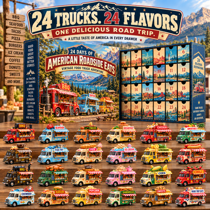 🚚 Hungry for Adventure?! 🍔 2026 American Roadside Eats – 24 Days of Food Truck Surprises!