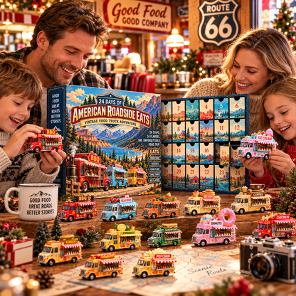 🚚 Hungry for Adventure?! 🍔 2026 American Roadside Eats – 24 Days of Food Truck Surprises!