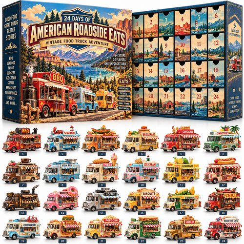 🚚 Hungry for Adventure?! 🍔 2026 American Roadside Eats – 24 Days of Food Truck Surprises!