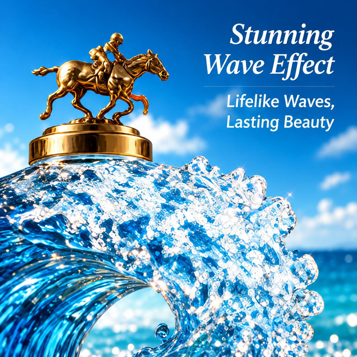 🌊 Ocean Wave Art Sculpture - Crystal Decanter Edition