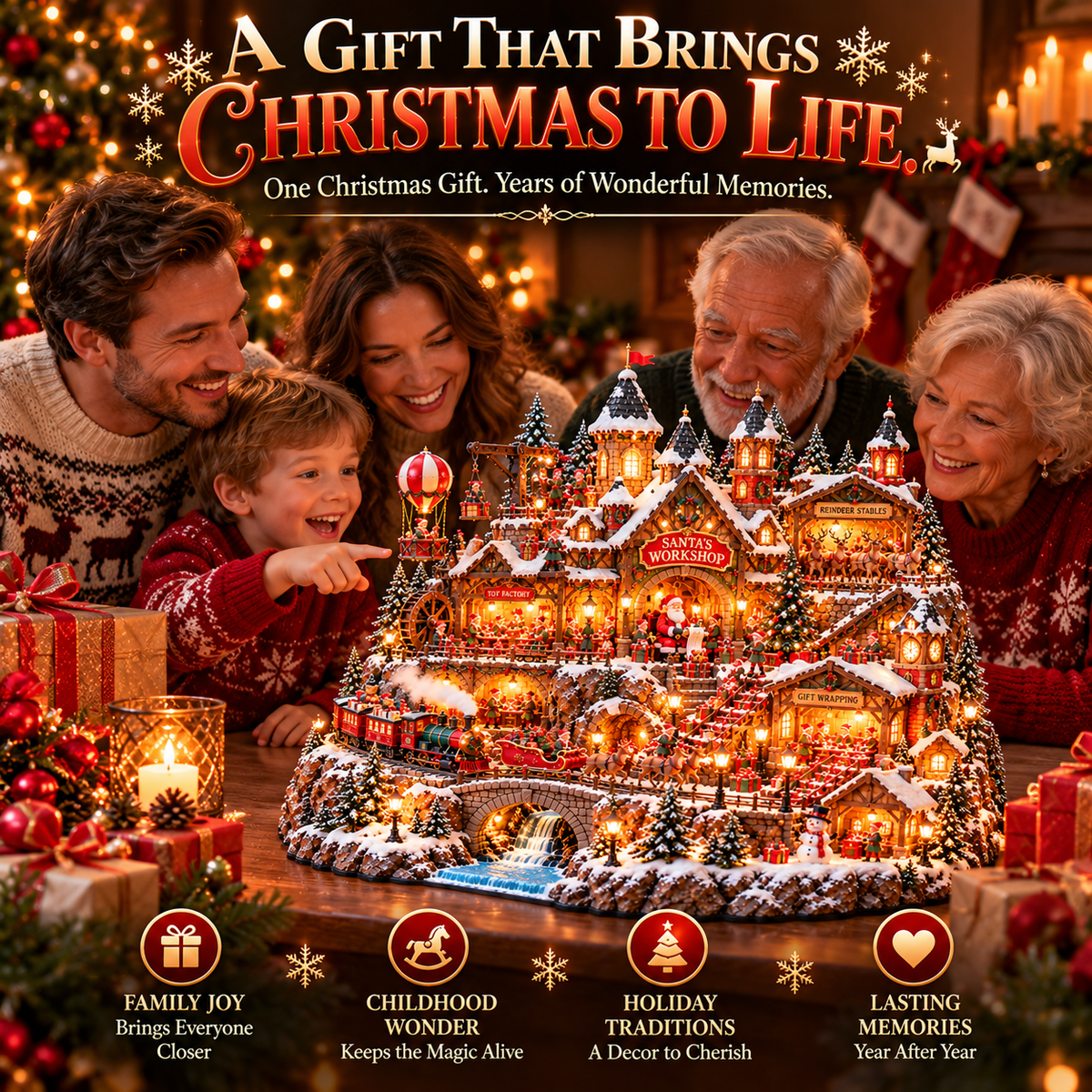 🎄 Ready to Bring Christmas Magic Home?! 🎅 2026 Santa's Workshop Village – A Whole World of Holiday Wonder