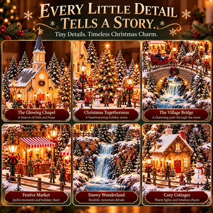 ✨ Let the Light of Christmas Shine! ⛪ 2026 Christmas Chapel Village – Faith, Family & Holiday Magic!