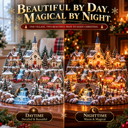 ✨ Let the Light of Christmas Shine! ⛪ 2026 Christmas Chapel Village – Faith, Family & Holiday Magic!