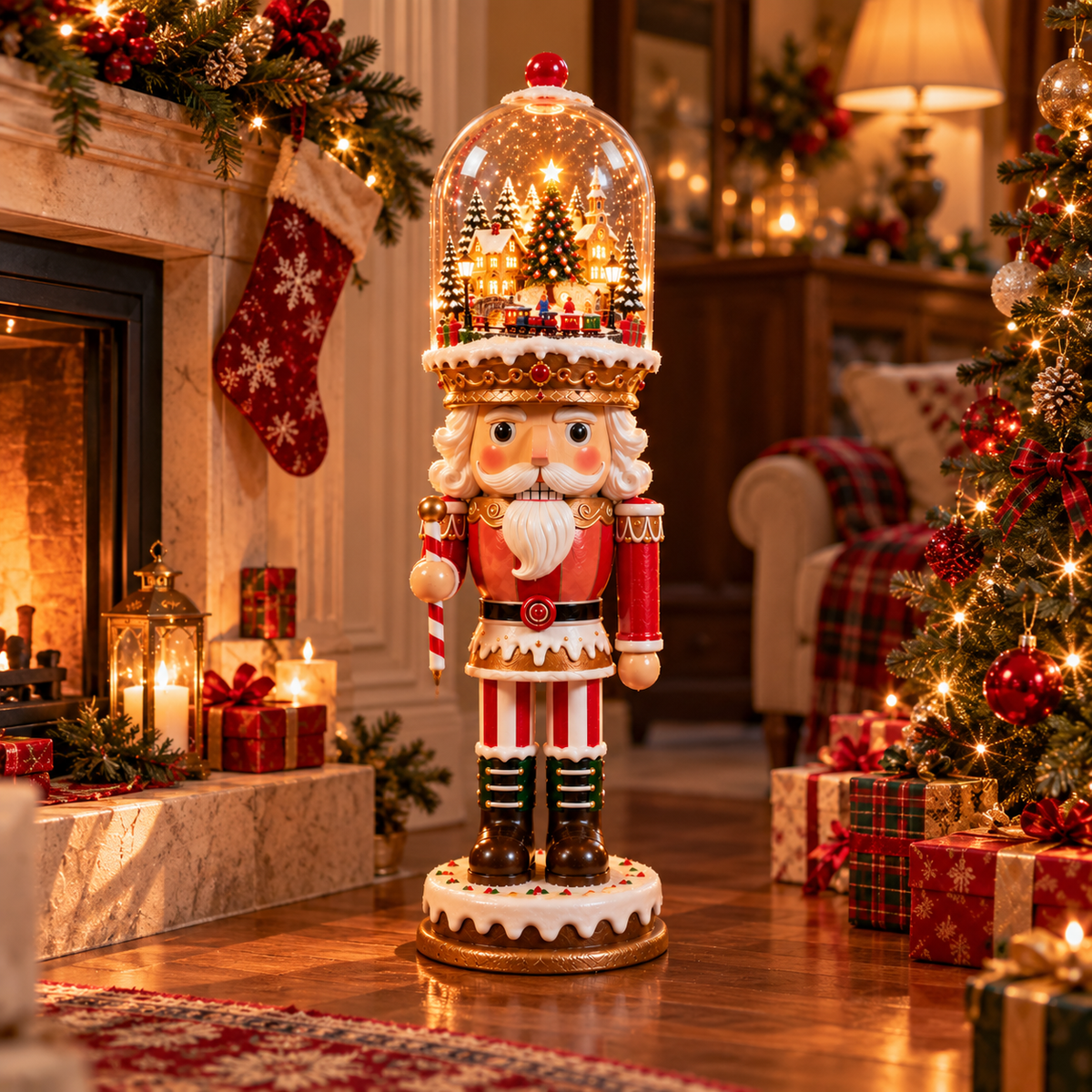 ✨ A Little Christmas World Inside 🎄 – Light-Up Christmas Village Figurine | Magical Holiday Decor & Heartwarming Christmas Gift 🎁
