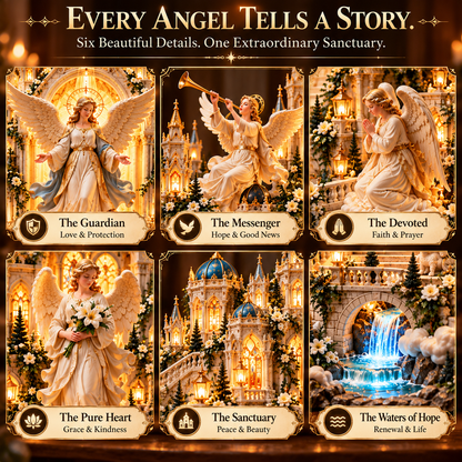 🪽 Bring Heaven's Light Home! ✨ 2026 Guardian Angels LED Sanctuary – A Beautiful Symbol of Faith, Hope & Everlasting Love!
