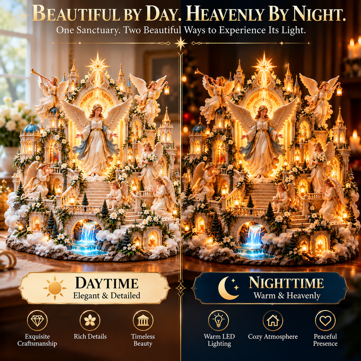🪽 Bring Heaven's Light Home! ✨ 2026 Guardian Angels LED Sanctuary – A Beautiful Symbol of Faith, Hope & Everlasting Love!