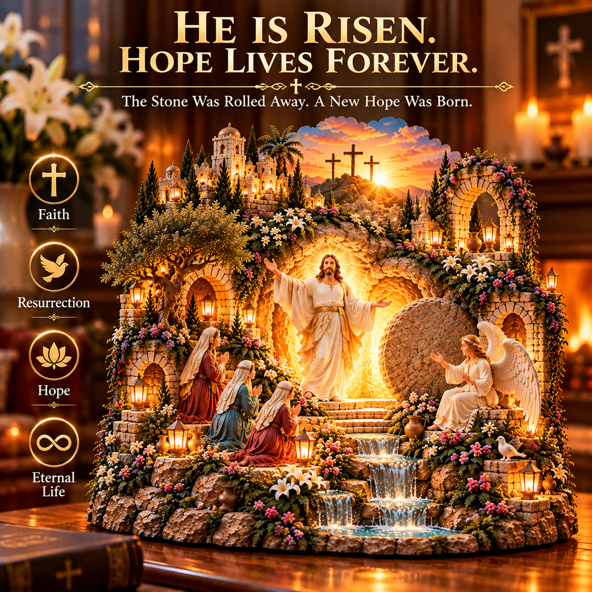 ✨ The Tomb Is Empty! ✝️ Jesus Resurrection Sanctuary – A Miracle of Hope & New Life