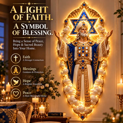 ✨ A Light of Faith & Blessings – Sacred LED Wall Art of Hope & Protection
