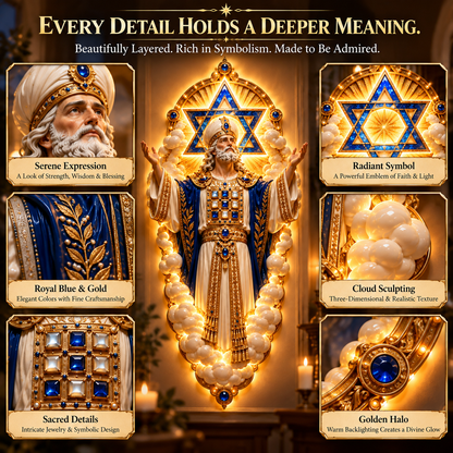 ✨ A Light of Faith & Blessings – Sacred LED Wall Art of Hope & Protection