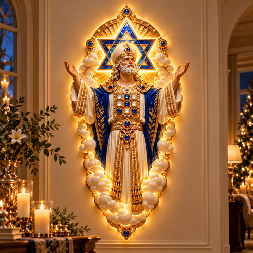 ✨ A Light of Faith & Blessings – Sacred LED Wall Art of Hope & Protection