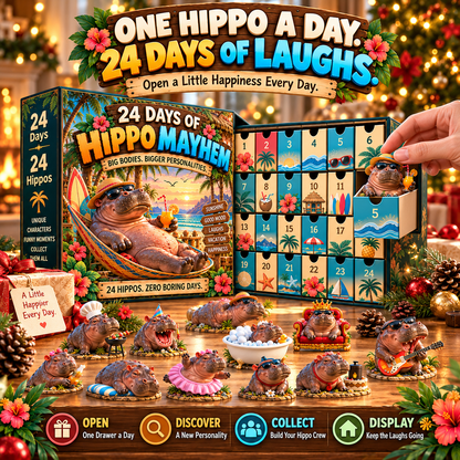 🦛 Ready for Some Hippo Madness?! 😂 2026 Hippo Adventures – 24 Days of Laughs!