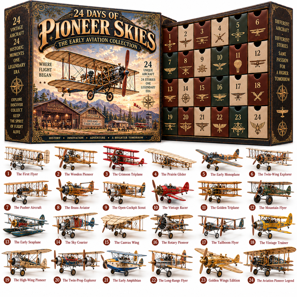 🔥 Ready to Take Flight?! ✈️ 2026 Pioneer Skies – 24 Days of Vintage Aircraft Adventures!