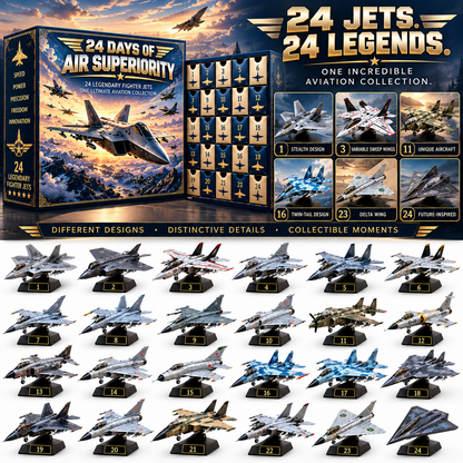 🔥 Ready to Rule the Skies?! ✈️ 2026 Fighter Jet Advent Calendar – 24 Days of Air Superiority!