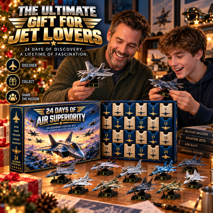 🔥 Ready to Rule the Skies?! ✈️ 2026 Fighter Jet Advent Calendar – 24 Days of Air Superiority!