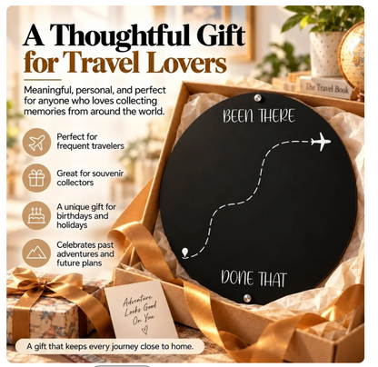 ✈️🌍 Been There, Loved That! ❤️Travel Magnet Board- Give Your Travel Memories a Home
