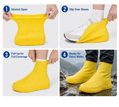 🌧️ Keep Your Shoes Clean, Dry & Ready for Anything! 👟 Heavy-Duty Waterproof Shoe Covers