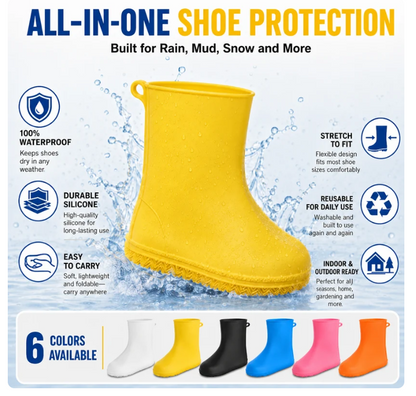 🌧️ Keep Your Shoes Clean, Dry & Ready for Anything! 👟 Heavy-Duty Waterproof Shoe Covers