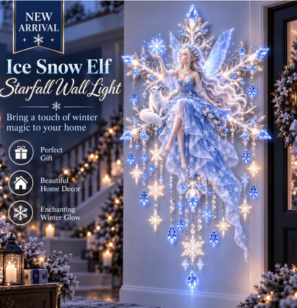 🔥 FINAL NIGHT! 50% OFF!Ice Snow Elf Starfall Wall Light❄️