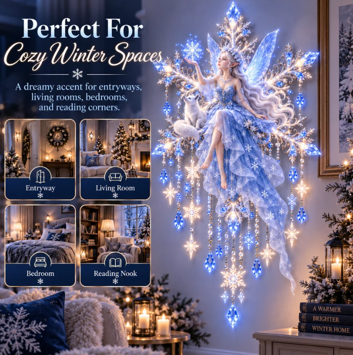 🔥 FINAL NIGHT! 50% OFF!Ice Snow Elf Starfall Wall Light❄️
